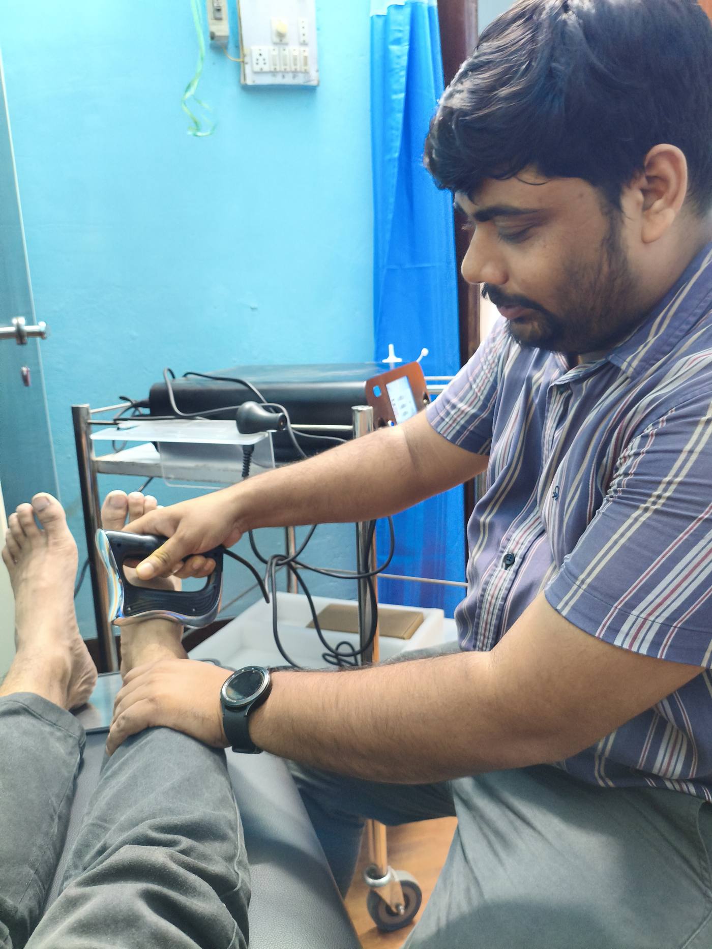 Foot rehabilitation session