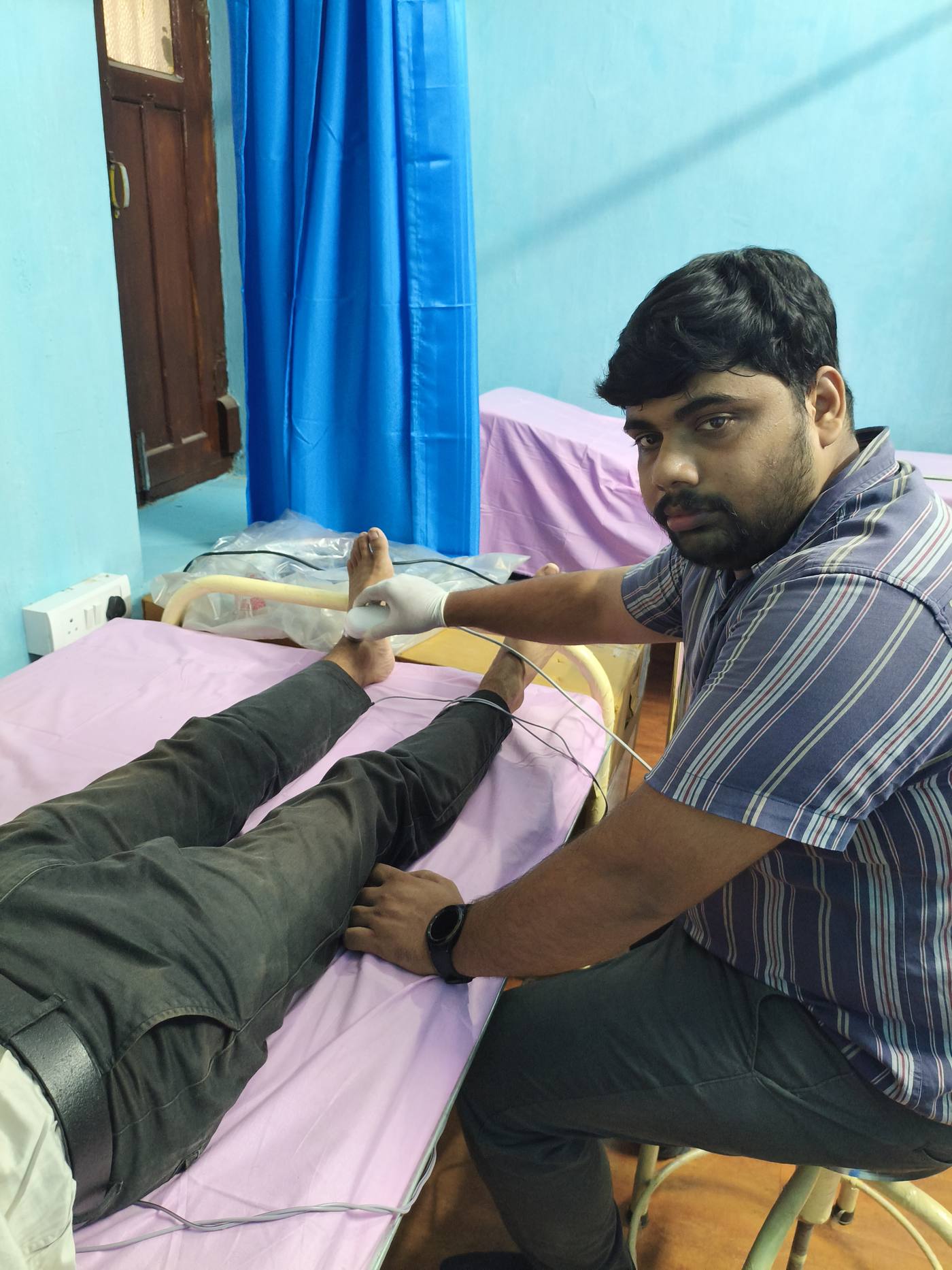 CPM device therapy session